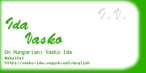ida vasko business card